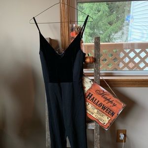 H&M v neck circle ring fitted jumpsuit